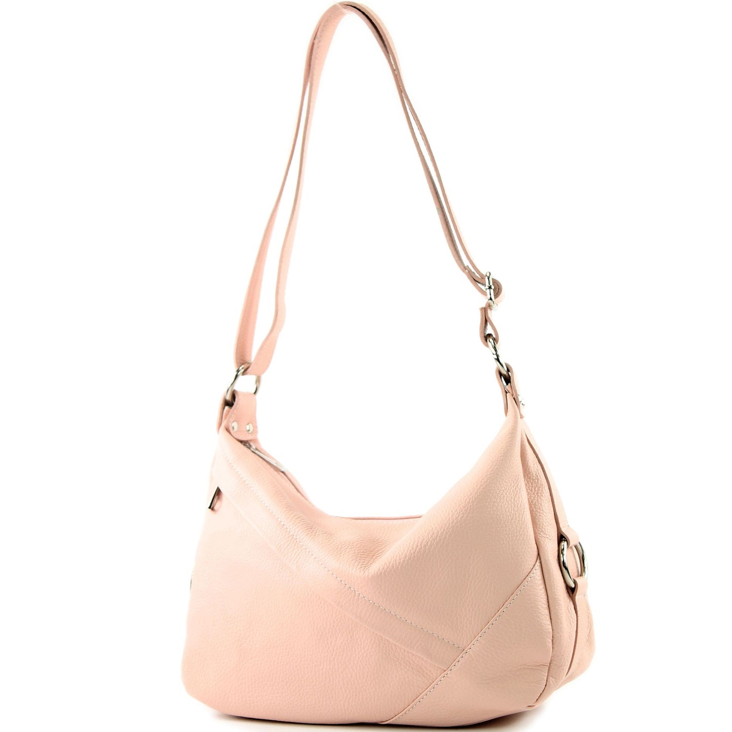 modamoda de -T164 - ital Schultertasche Umhängetasche aus Leder