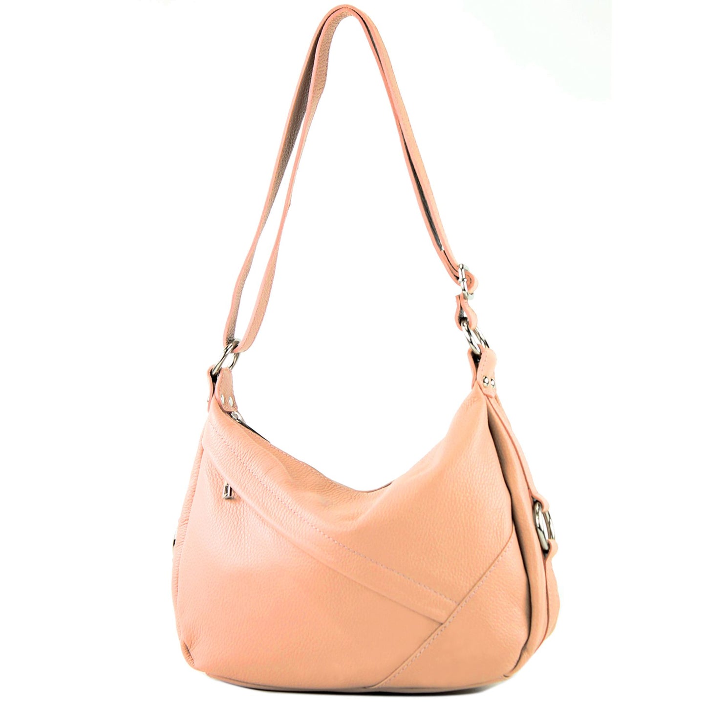 modamoda de -T164 - ital Schultertasche Umhängetasche aus Leder
