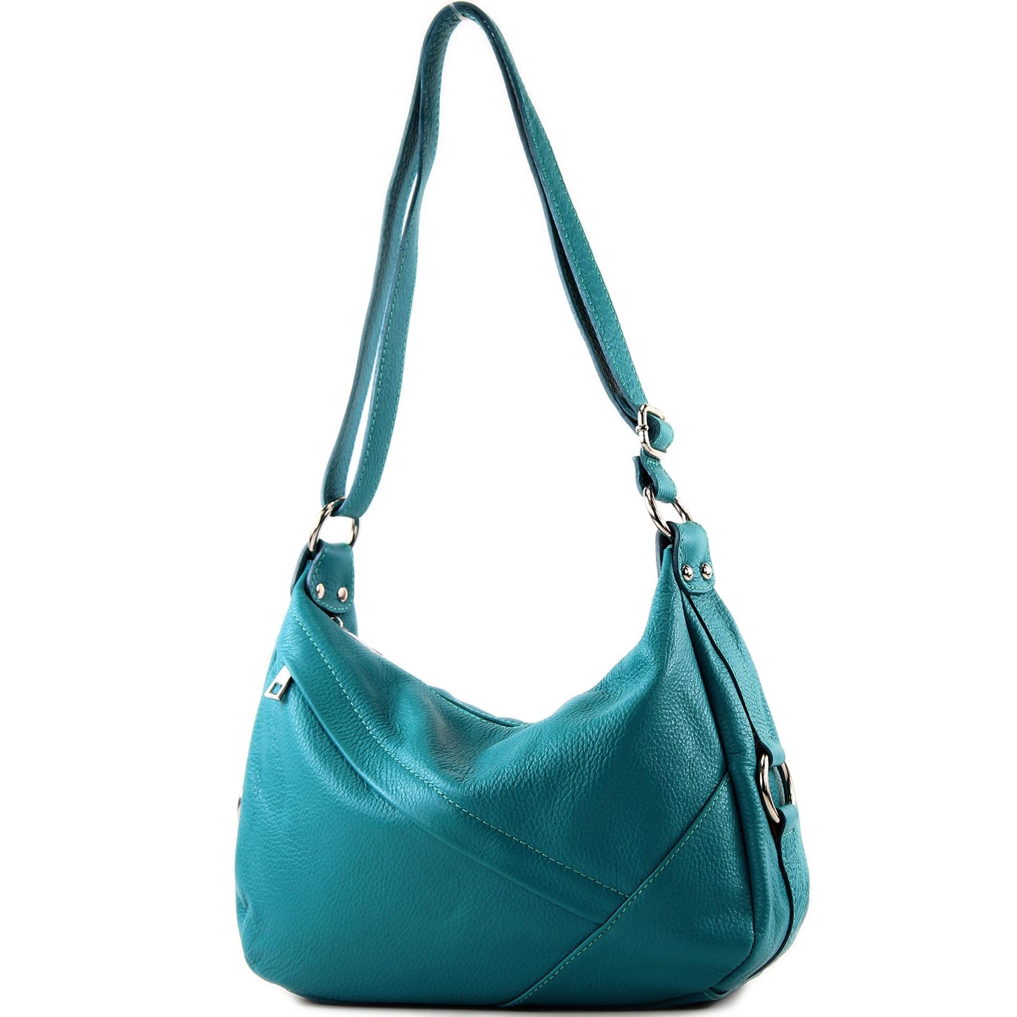 modamoda de -T164 - ital Schultertasche Umhängetasche aus Leder
