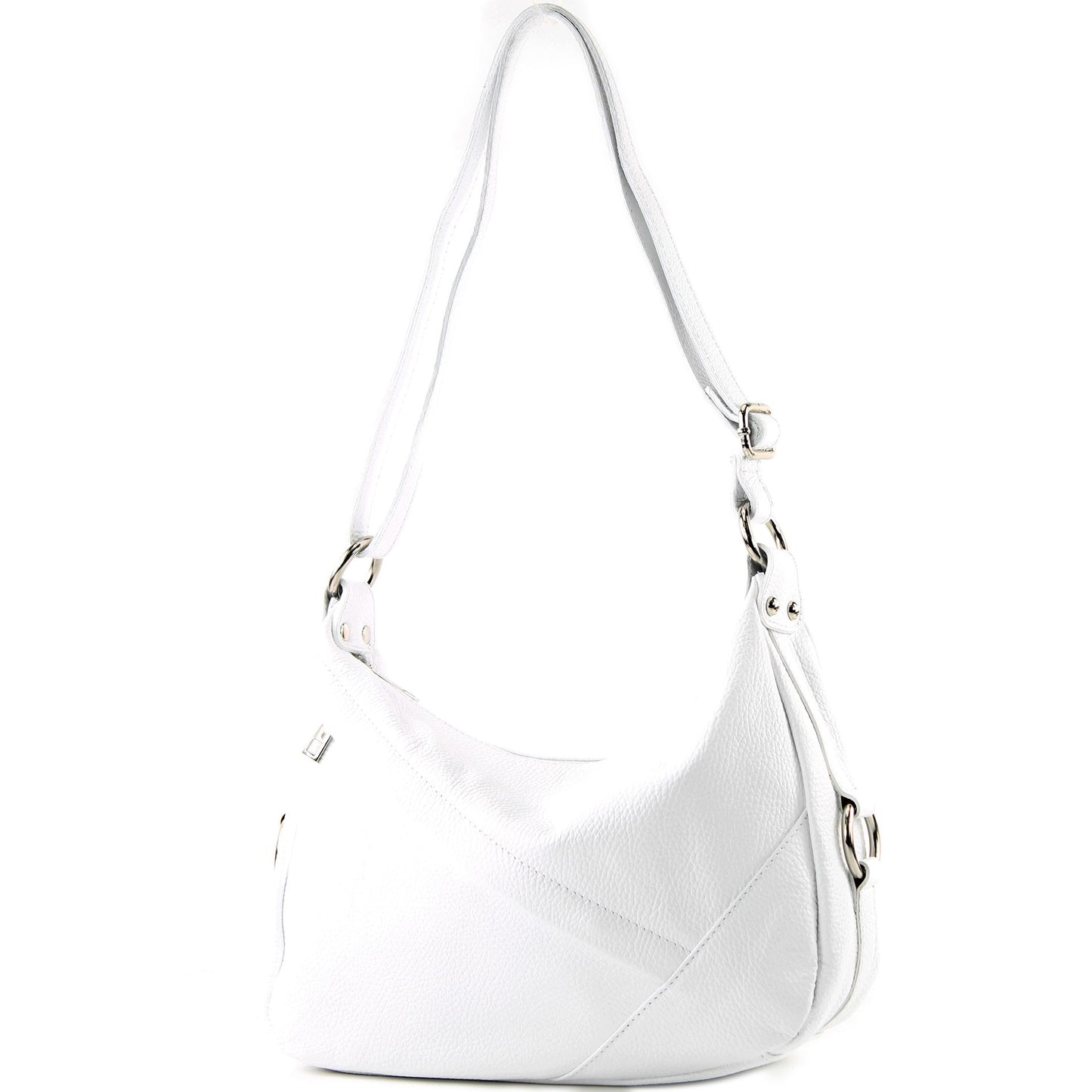 modamoda de -T164 - ital Schultertasche Umhängetasche aus Leder