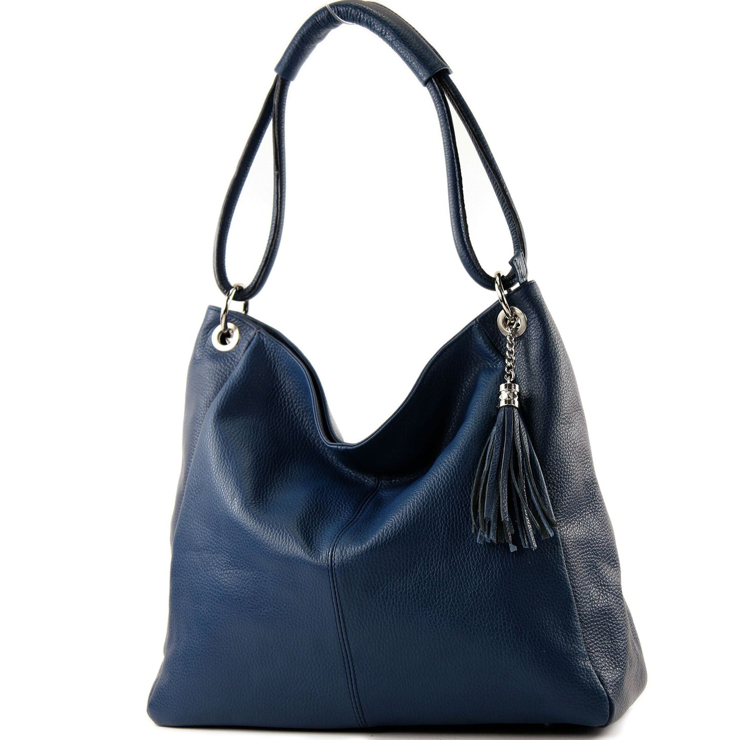 modamoda de - T165 - ital Schultertasche Groß Shopper Leder