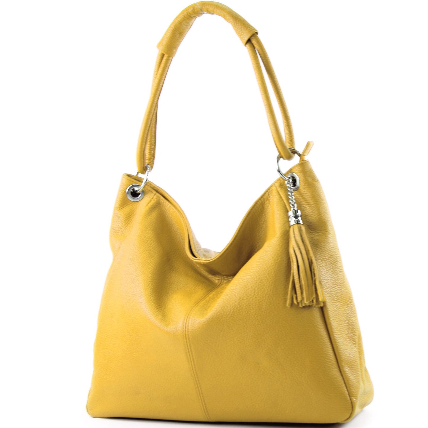 modamoda de - T165 - ital Schultertasche Groß Shopper Leder