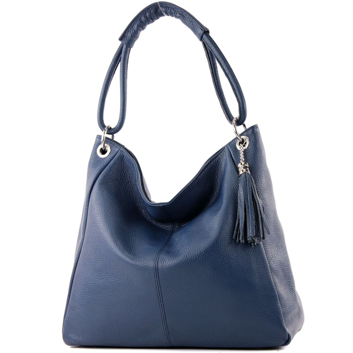 modamoda de - T165 - ital Schultertasche Groß Shopper Leder