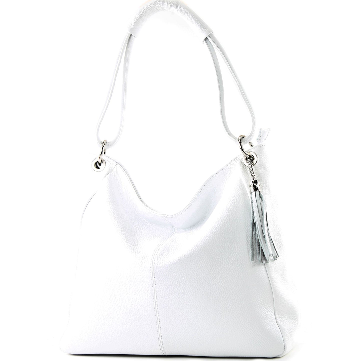 modamoda de - T165 - ital Schultertasche Groß Shopper Leder