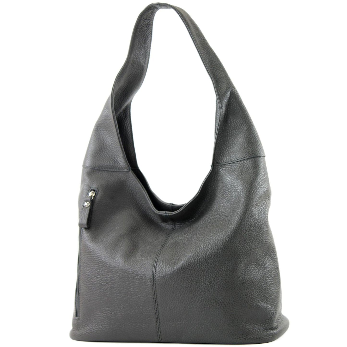 modamoda de - T155 - ital. Schultertasche Shopper aus Leder Groß