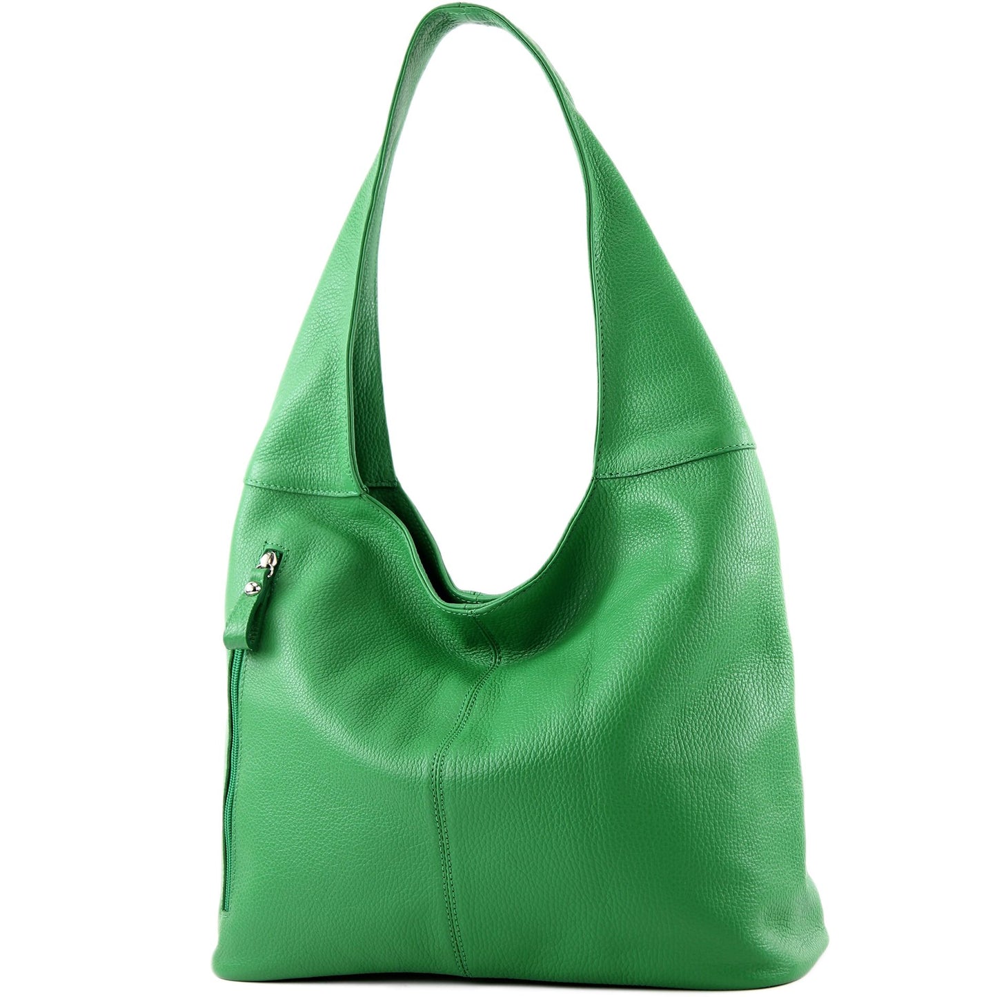 modamoda de - T155 - ital. Schultertasche Shopper aus Leder Groß