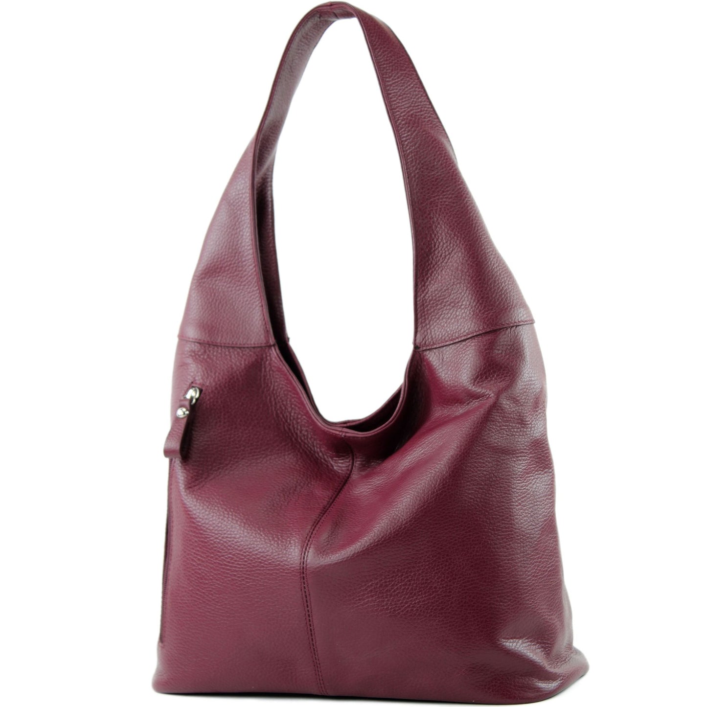 modamoda de - T155 - ital. Schultertasche Shopper aus Leder Groß