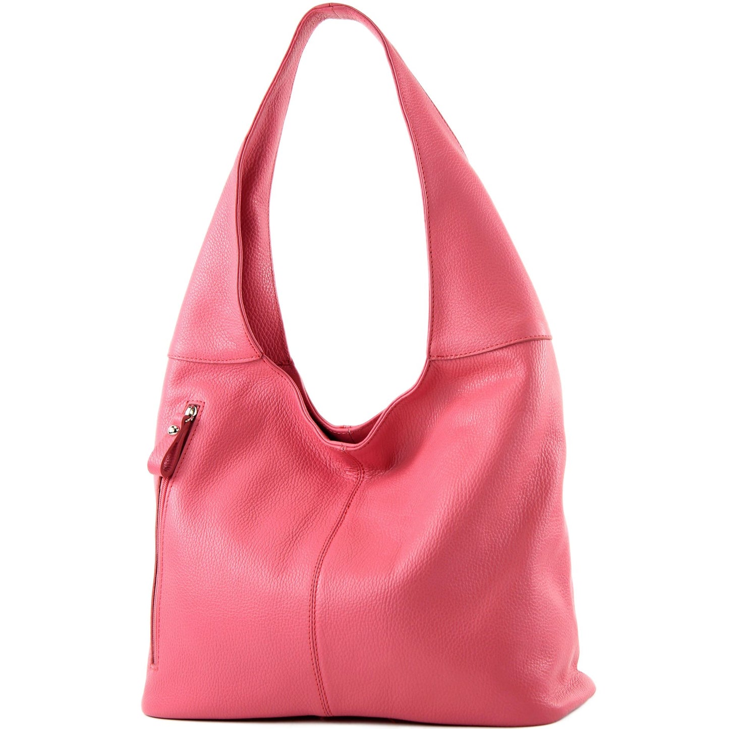 modamoda de - T155 - ital. Schultertasche Shopper aus Leder Groß