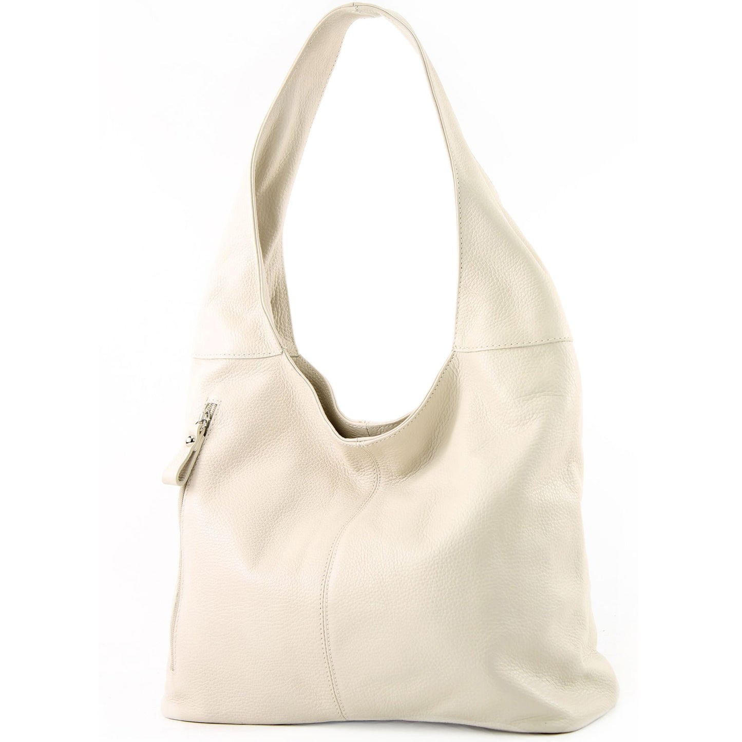 modamoda de - T155 - ital. Schultertasche Shopper aus Leder Groß