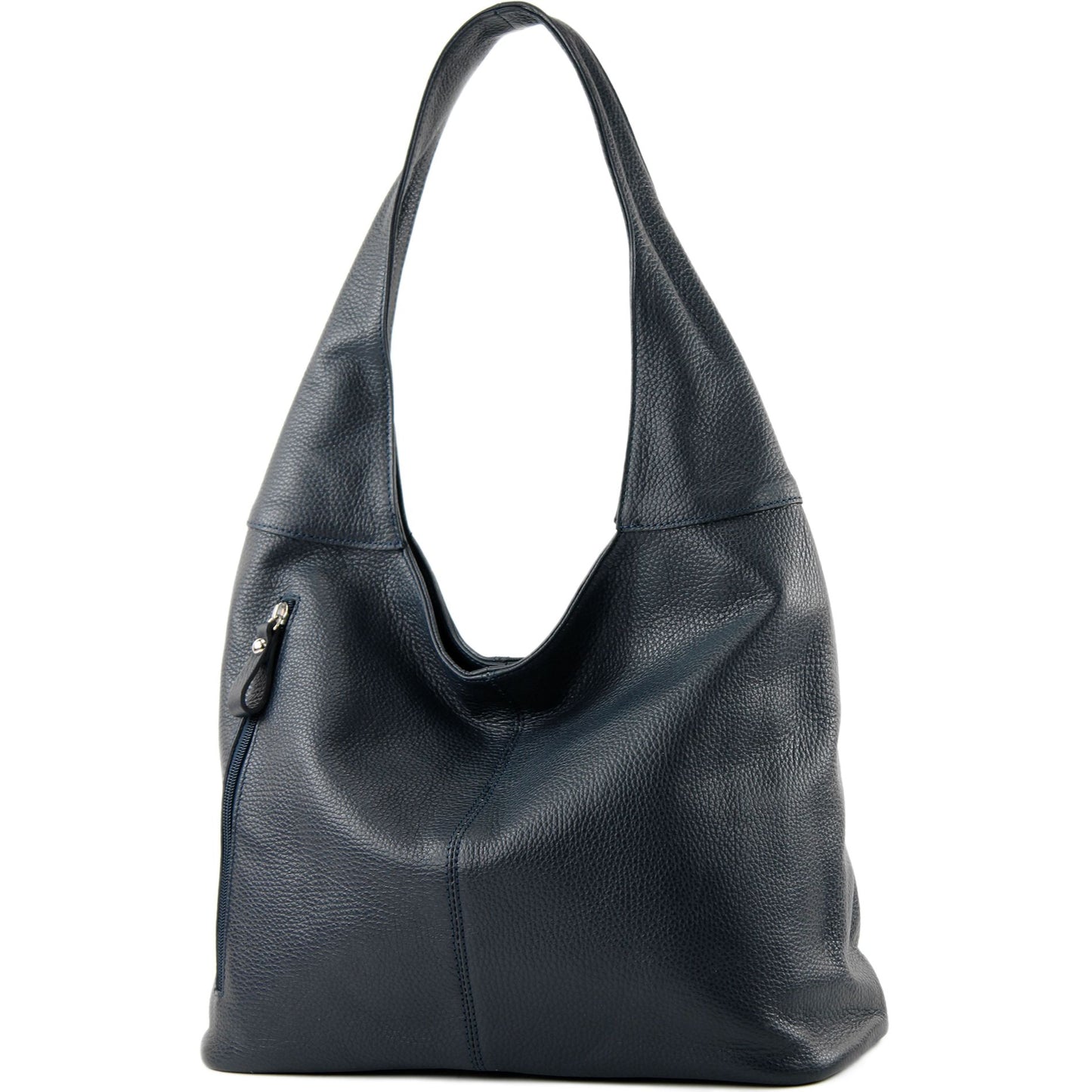 modamoda de - T155 - ital. Schultertasche Shopper aus Leder Groß