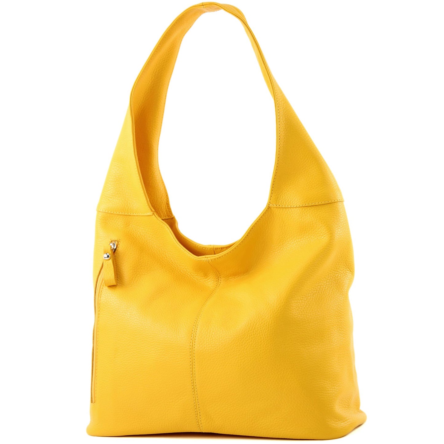 modamoda de - T155 - ital. Schultertasche Shopper aus Leder Groß