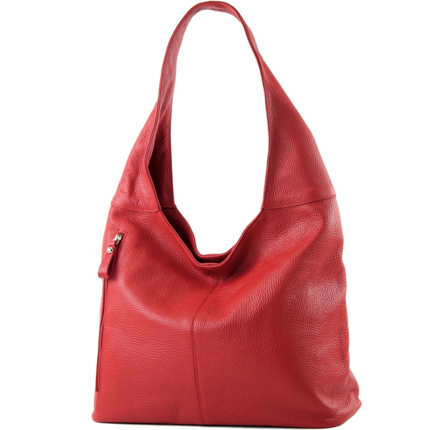 modamoda de - T155 - ital. Schultertasche Shopper aus Leder Groß