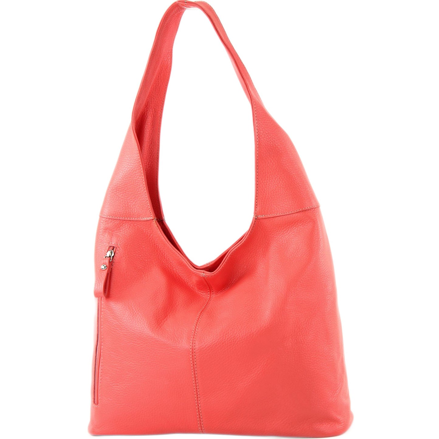 modamoda de - T155 - ital. Schultertasche Shopper aus Leder Groß