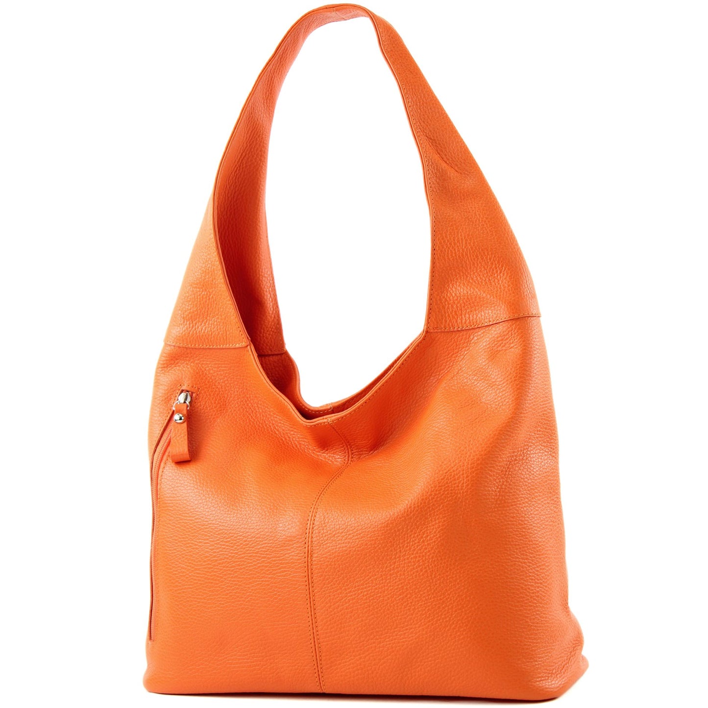 modamoda de - T155 - ital. Schultertasche Shopper aus Leder Groß