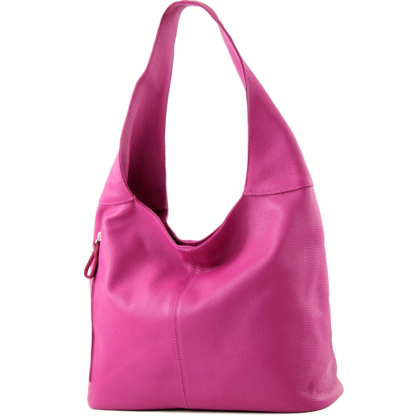 modamoda de - T155 - ital. Schultertasche Shopper aus Leder Groß