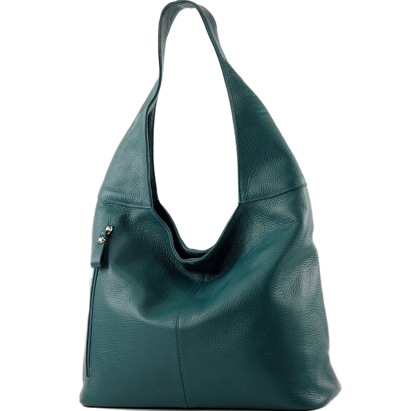 modamoda de - T155 - ital. Schultertasche Shopper aus Leder Groß