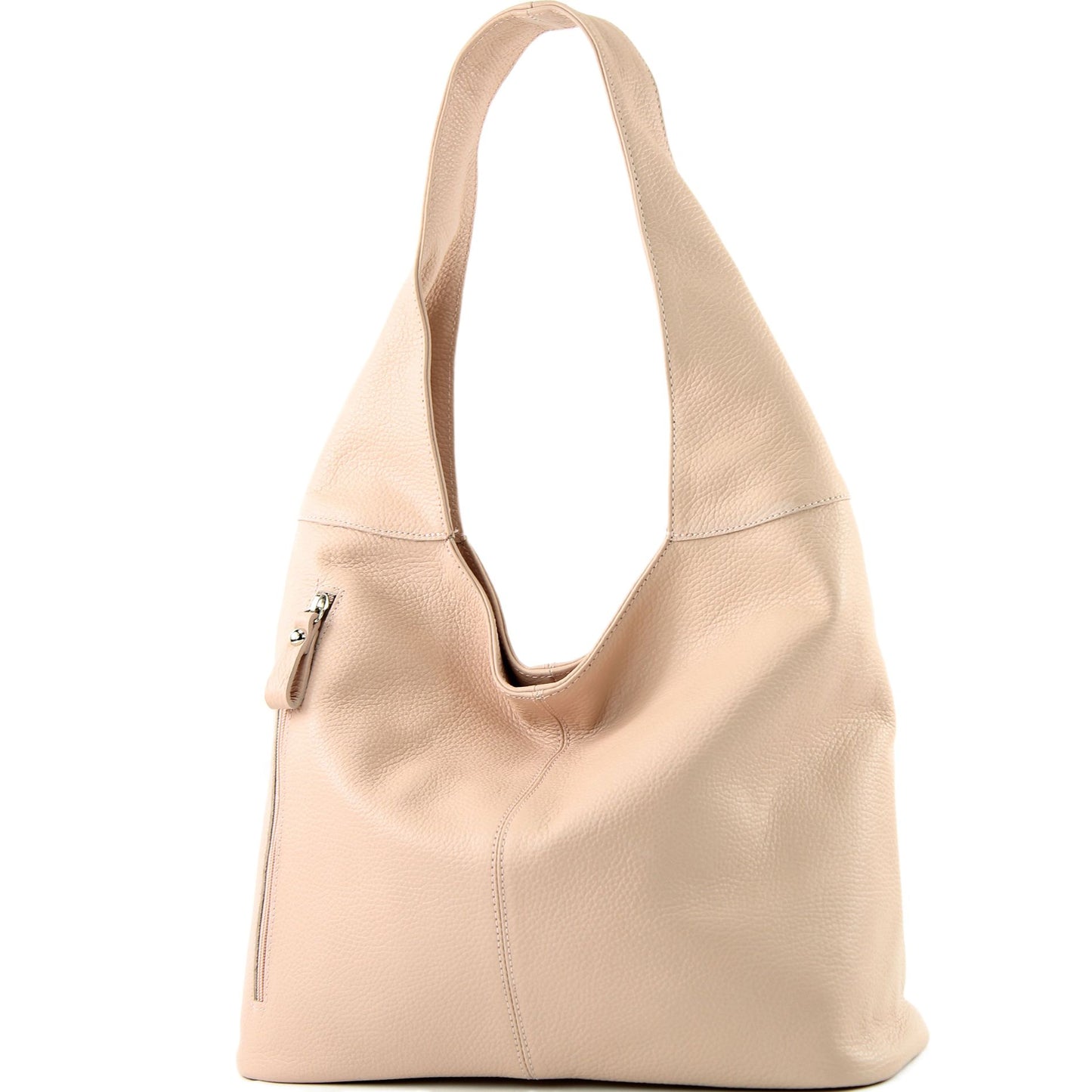modamoda de - T155 - ital. Schultertasche Shopper aus Leder Groß