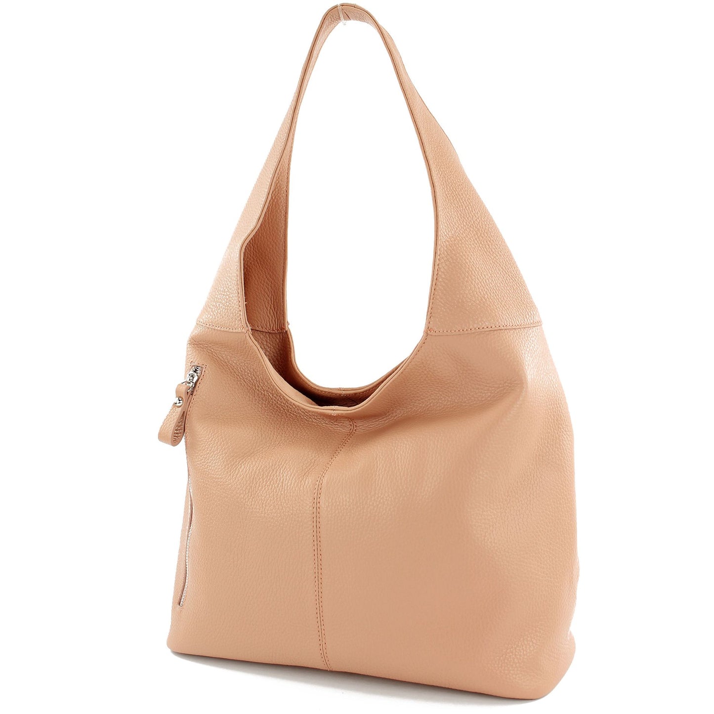 modamoda de - T155 - ital. Schultertasche Shopper aus Leder Groß