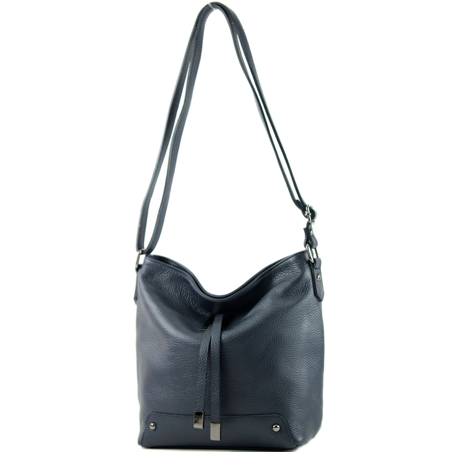 modamoda de - T169 -  ital Umhängetasche Schultertasche aus Leder