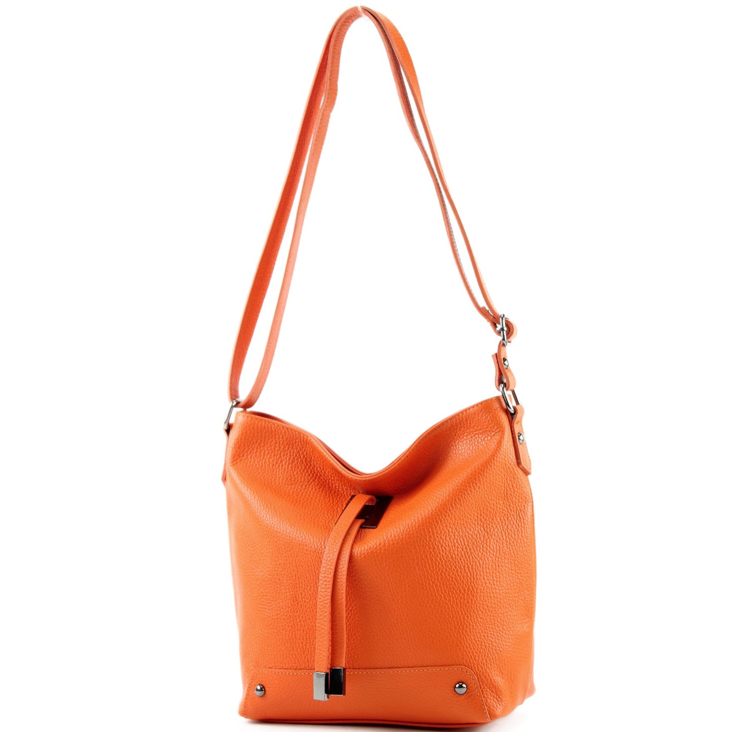 modamoda de - T169 -  ital Umhängetasche Schultertasche aus Leder