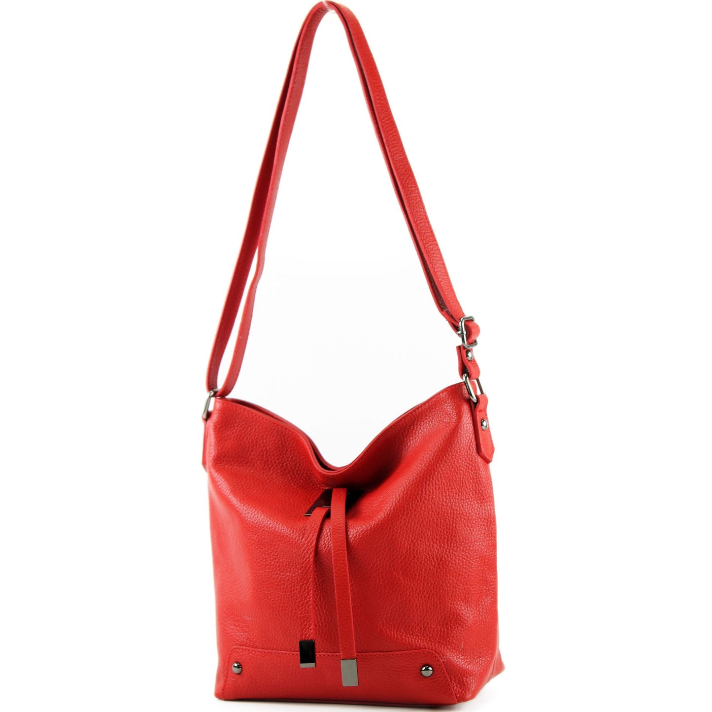 modamoda de - T169 -  ital Umhängetasche Schultertasche aus Leder