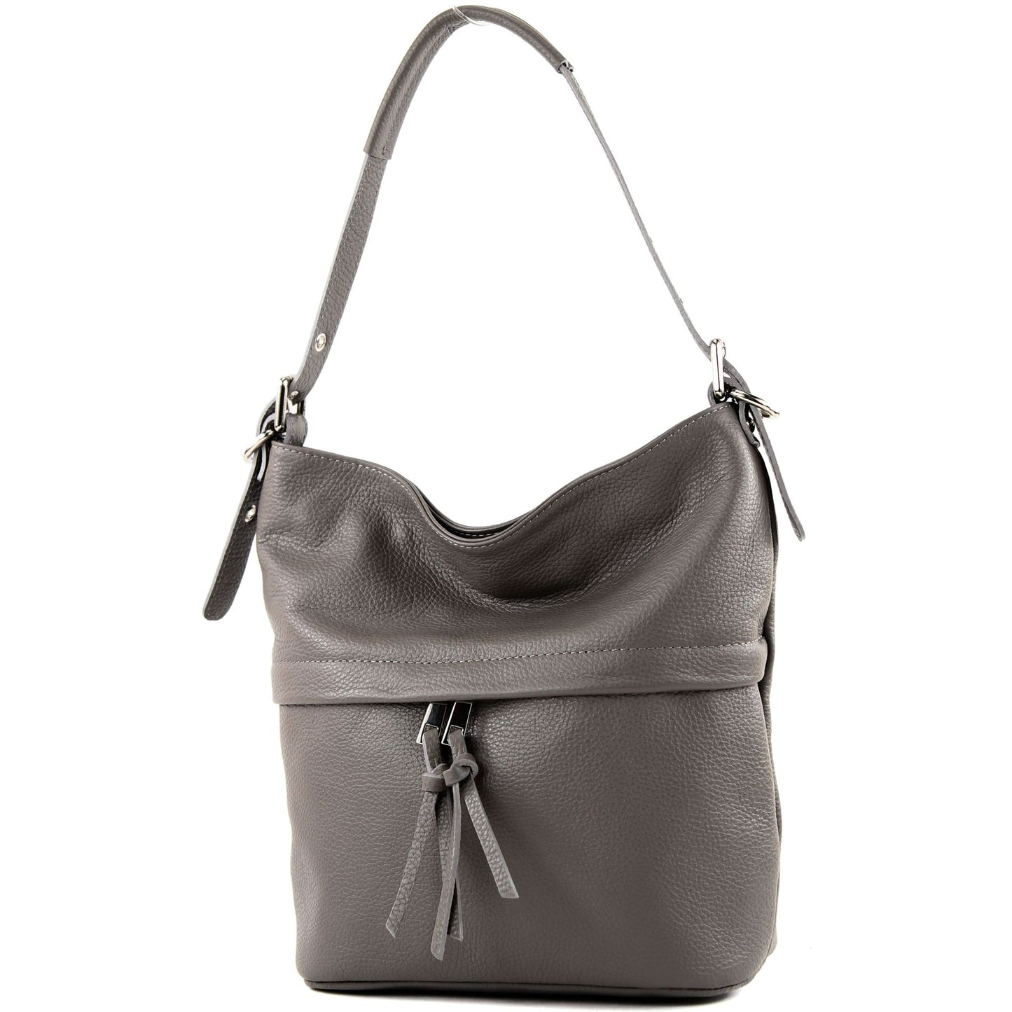 modamoda de - T178 - ital. Umhängetasche Schultertasche aus Leder