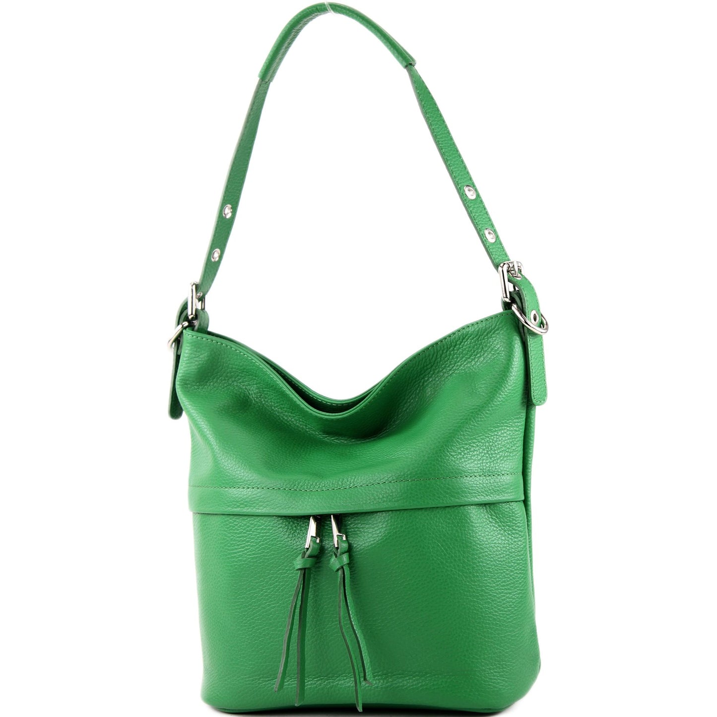 modamoda de - T178 - ital. Umhängetasche Schultertasche aus Leder