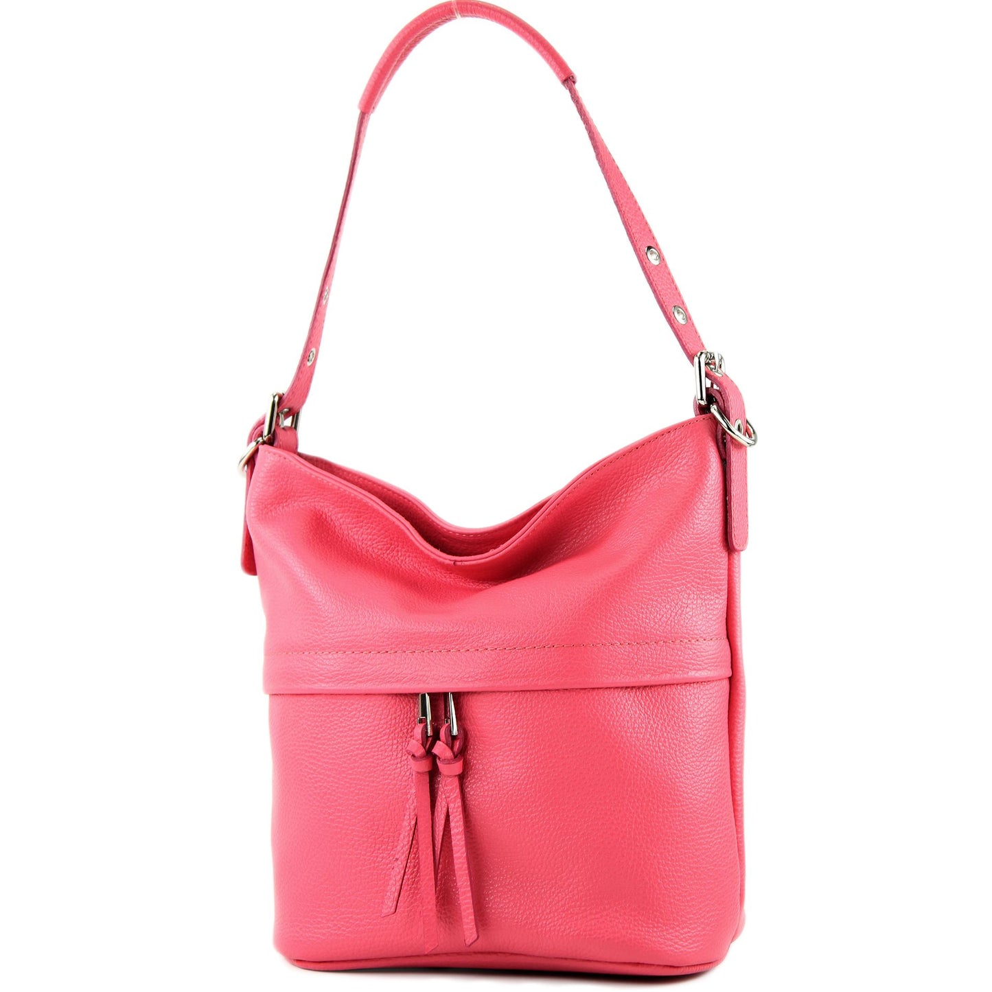 modamoda de - T178 - ital. Umhängetasche Schultertasche aus Leder