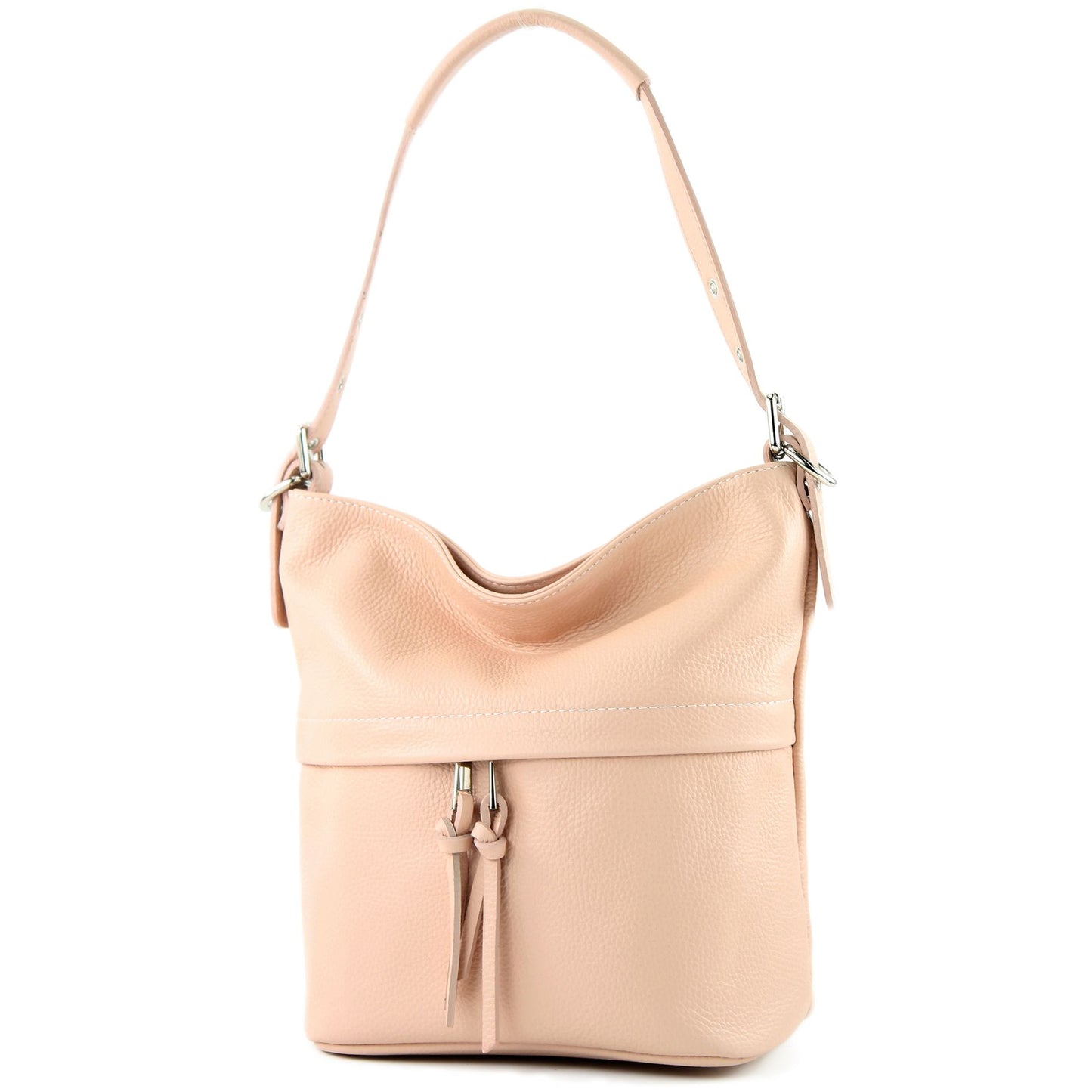 modamoda de - T178 - ital. Umhängetasche Schultertasche aus Leder