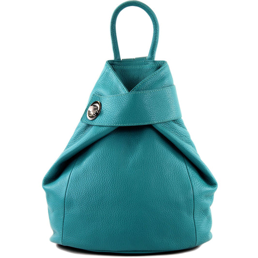 modamoda de - T179 - ital: Damen Rucksack Tasche aus Leder