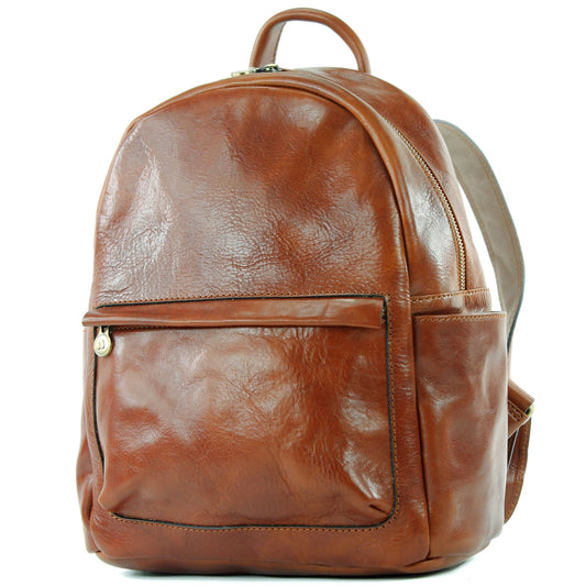 modamoda de - T184 - ital. Rucksack Unisex aus Tamponato Leder