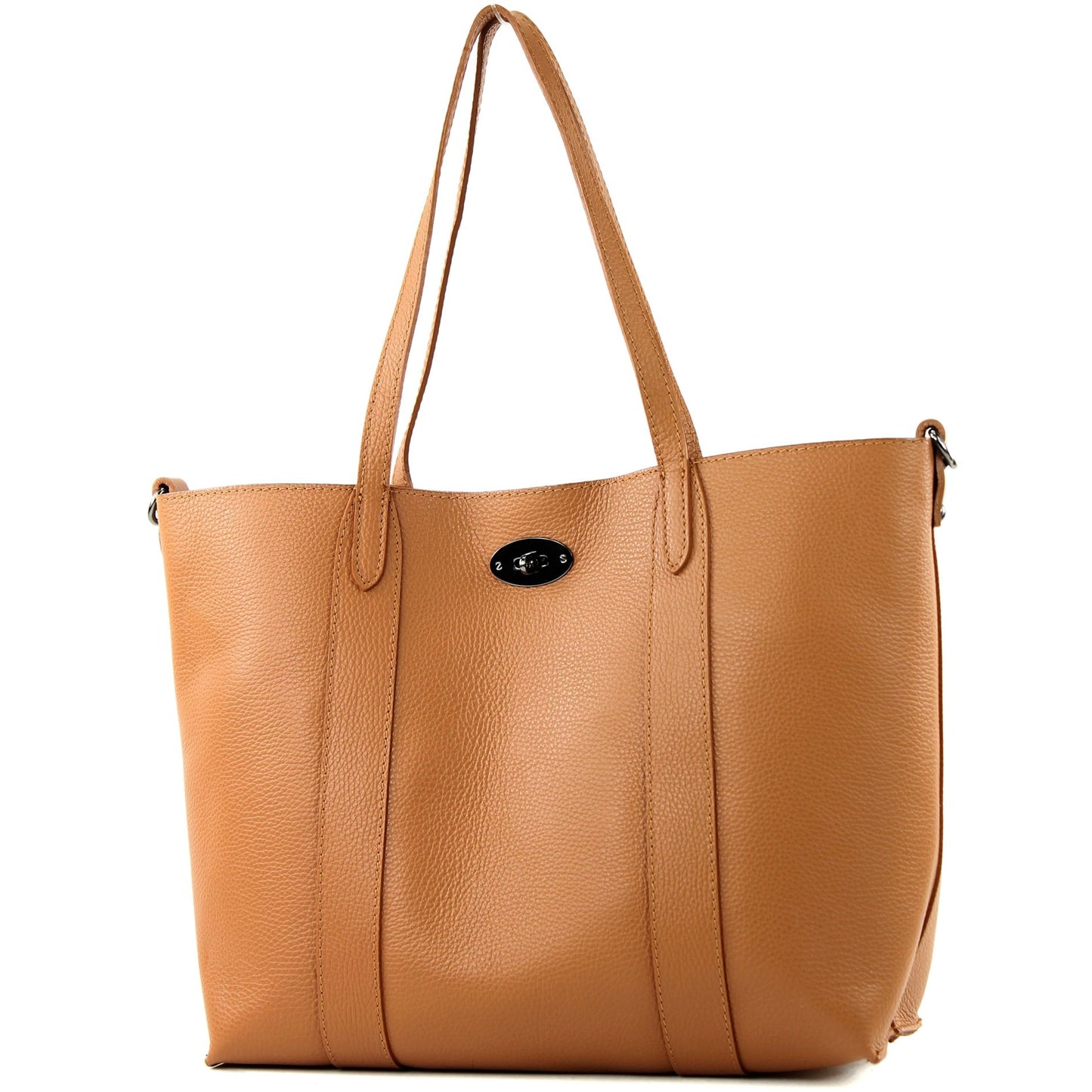 modamoda de - T187 - ital. Shopper DIN A4 Leder Damentasche mit Innentasche