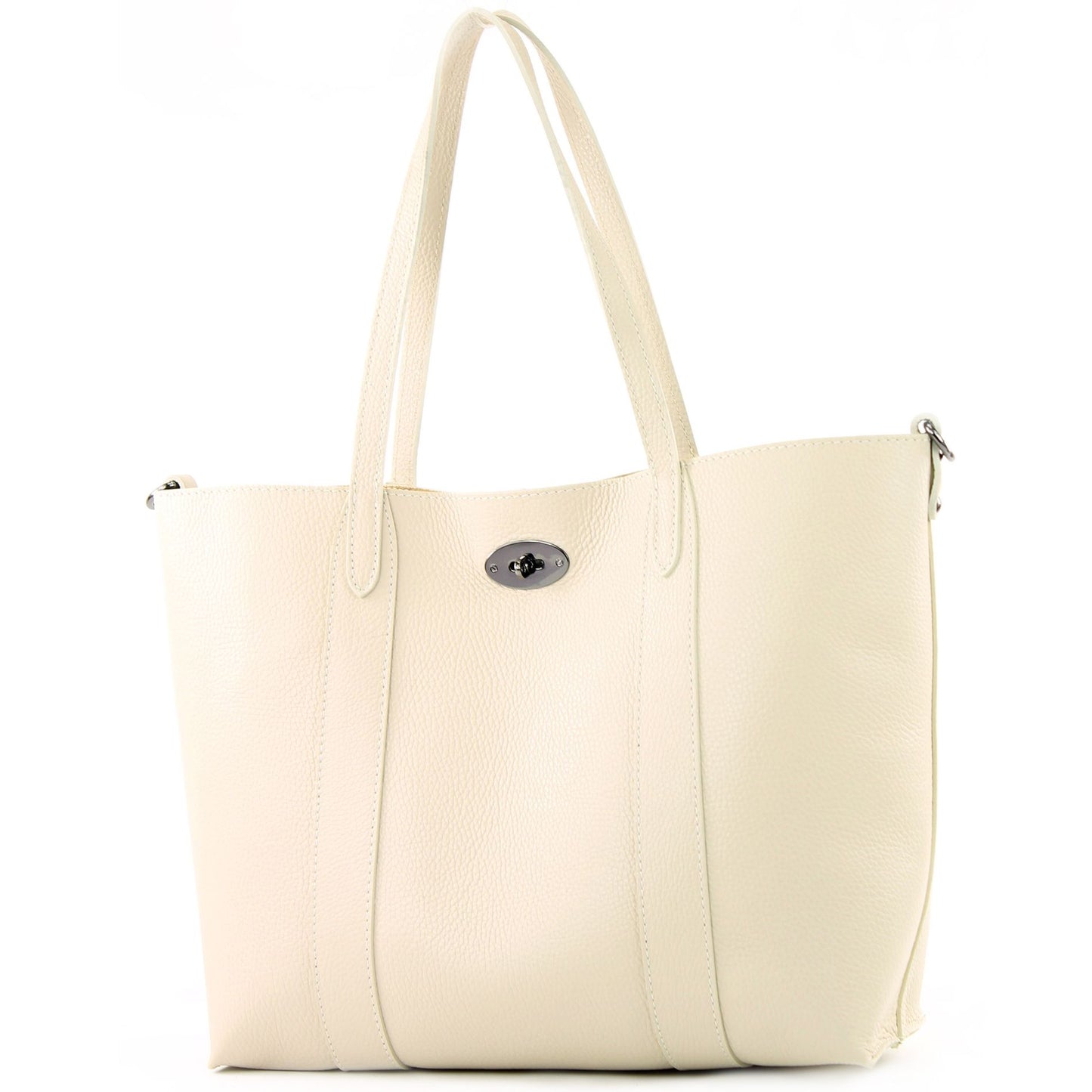 modamoda de - T187 - ital. Shopper DIN A4 Leder Damentasche mit Innentasche