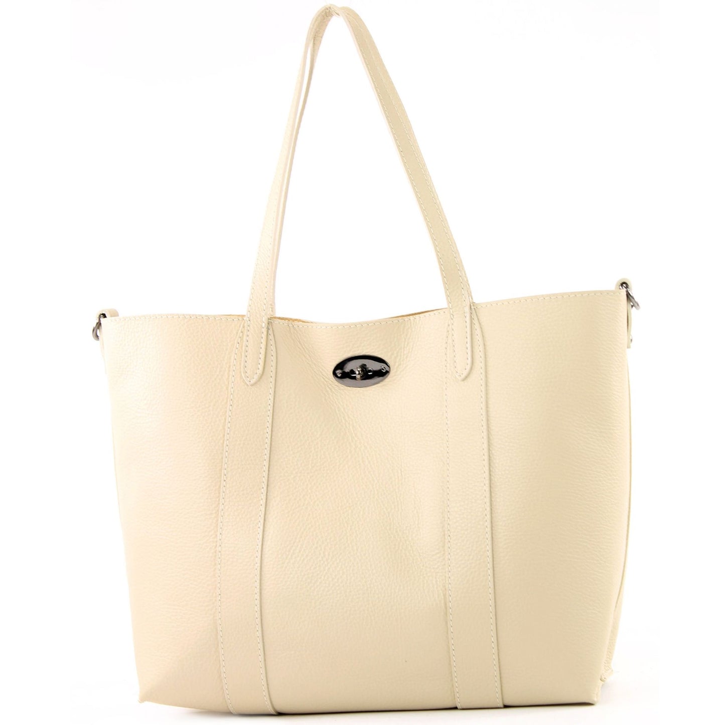 modamoda de - T187 - ital. Shopper DIN A4 Leder Damentasche mit Innentasche