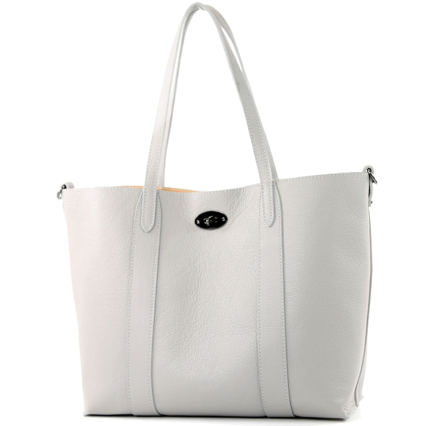 modamoda de - T187 - ital. Shopper DIN A4 Leder Damentasche mit Innentasche