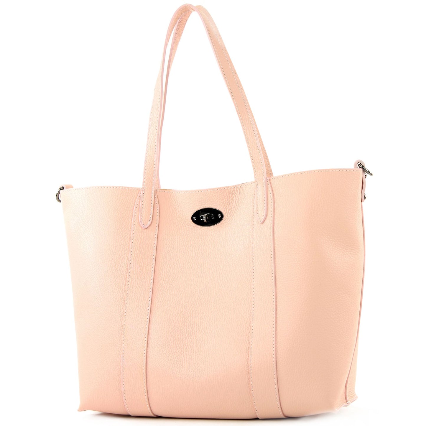 modamoda de - T187 - ital. Shopper DIN A4 Leder Damentasche mit Innentasche