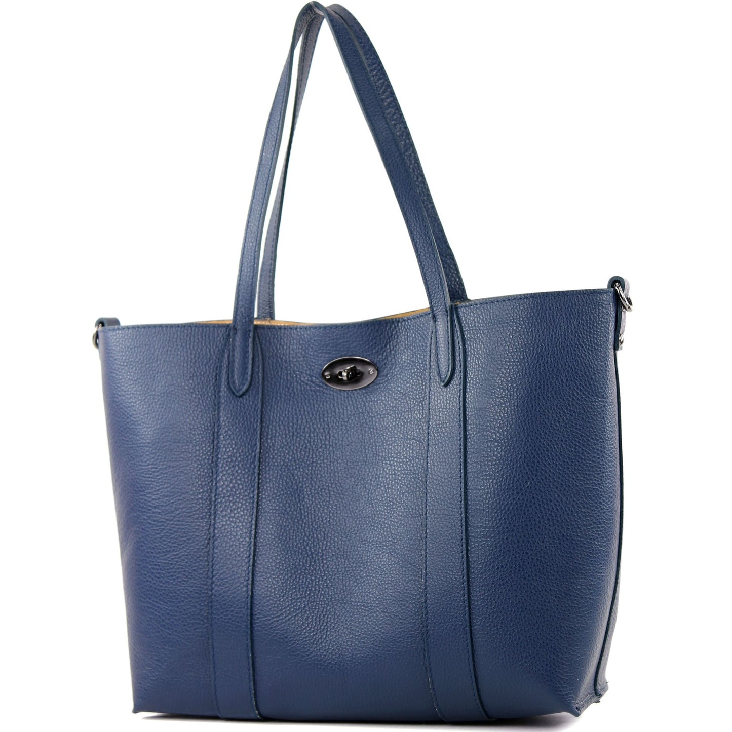 modamoda de - T187 - ital. Shopper DIN A4 Leder Damentasche mit Innentasche