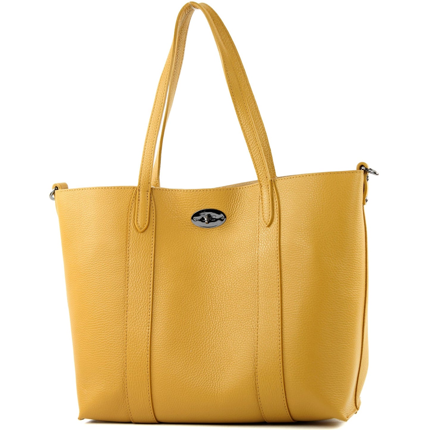 modamoda de - T187 - ital. Shopper DIN A4 Leder Damentasche mit Innentasche