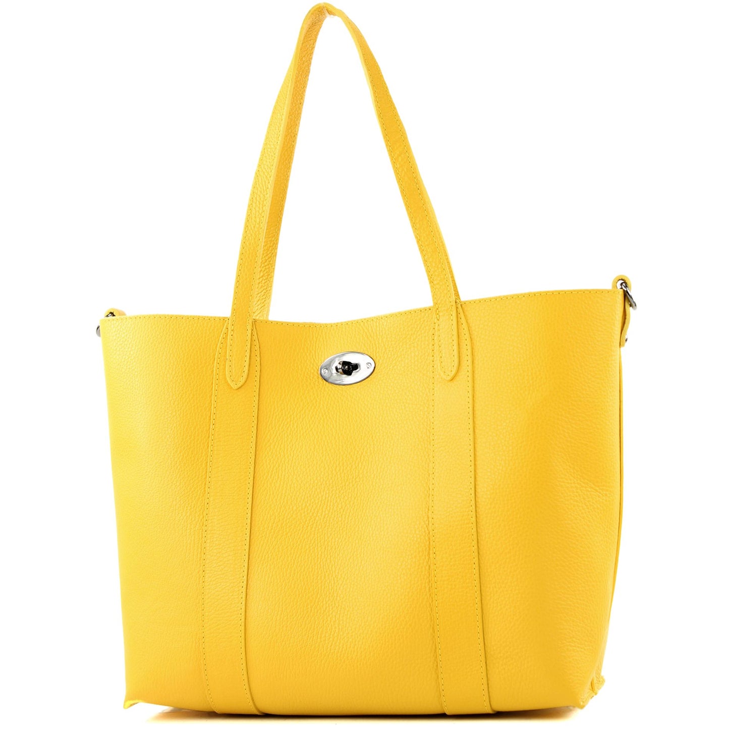 modamoda de - T187 - ital. Shopper DIN A4 Leder Damentasche mit Innentasche