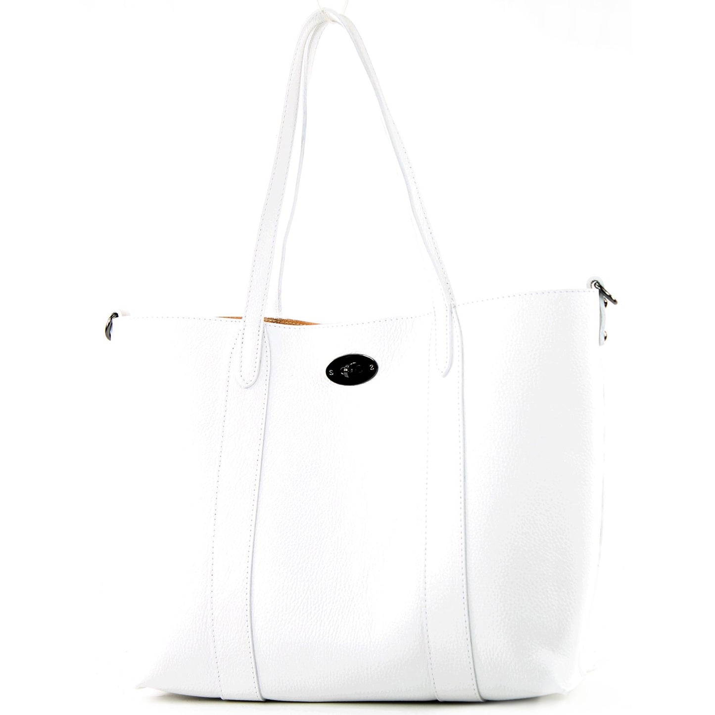 modamoda de - T187 - ital. Shopper DIN A4 Leder Damentasche mit Innentasche