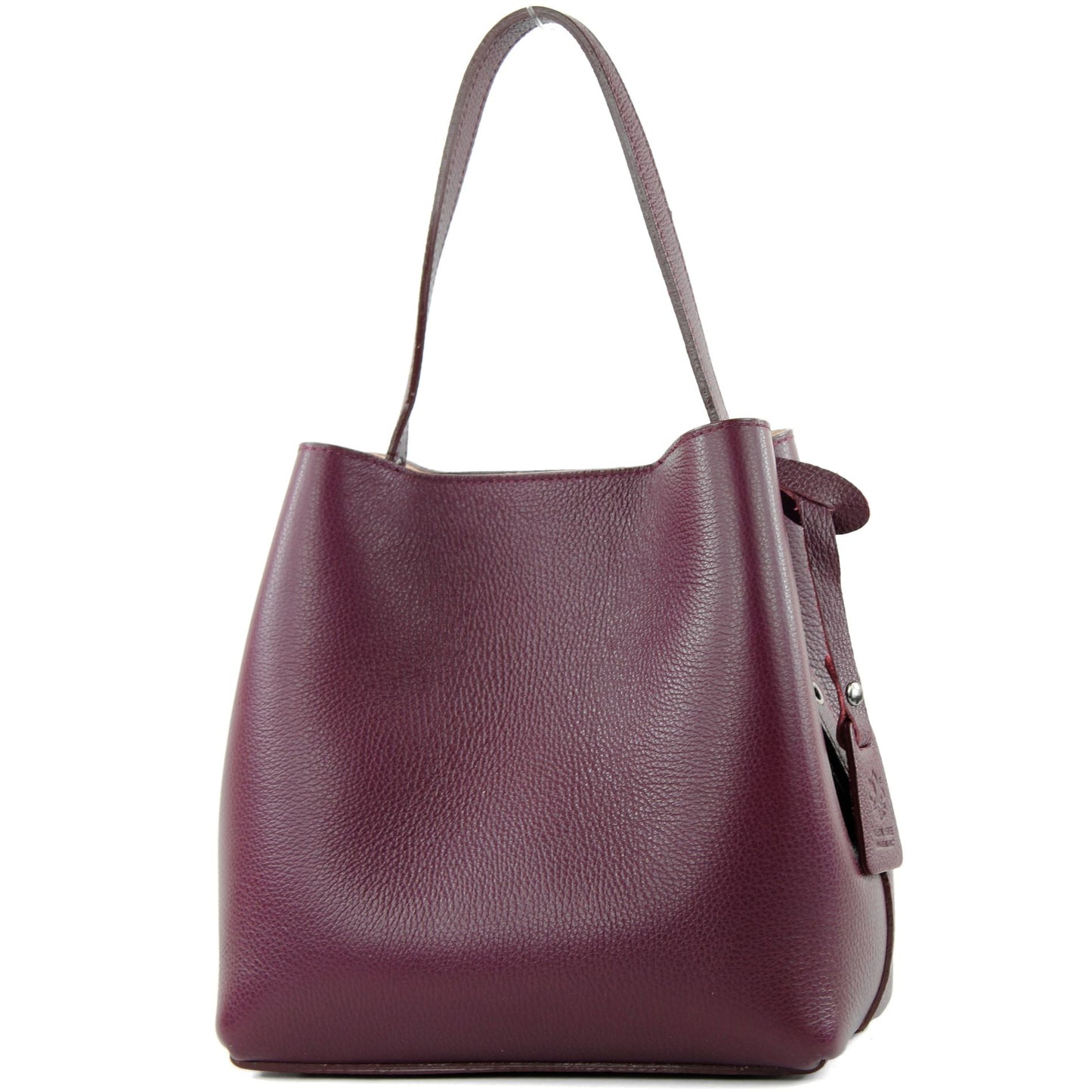 modamoda de - T188 - ital. Shopper Henkeltasche aus Leder