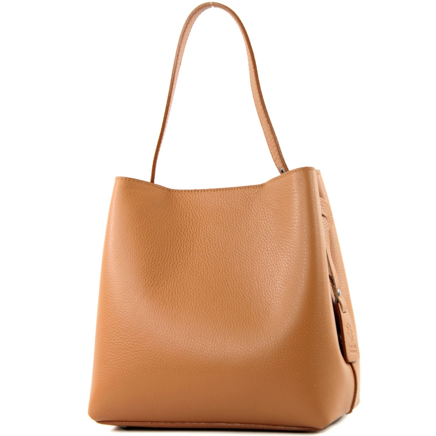 modamoda de - T188 - ital. Shopper Henkeltasche aus Leder