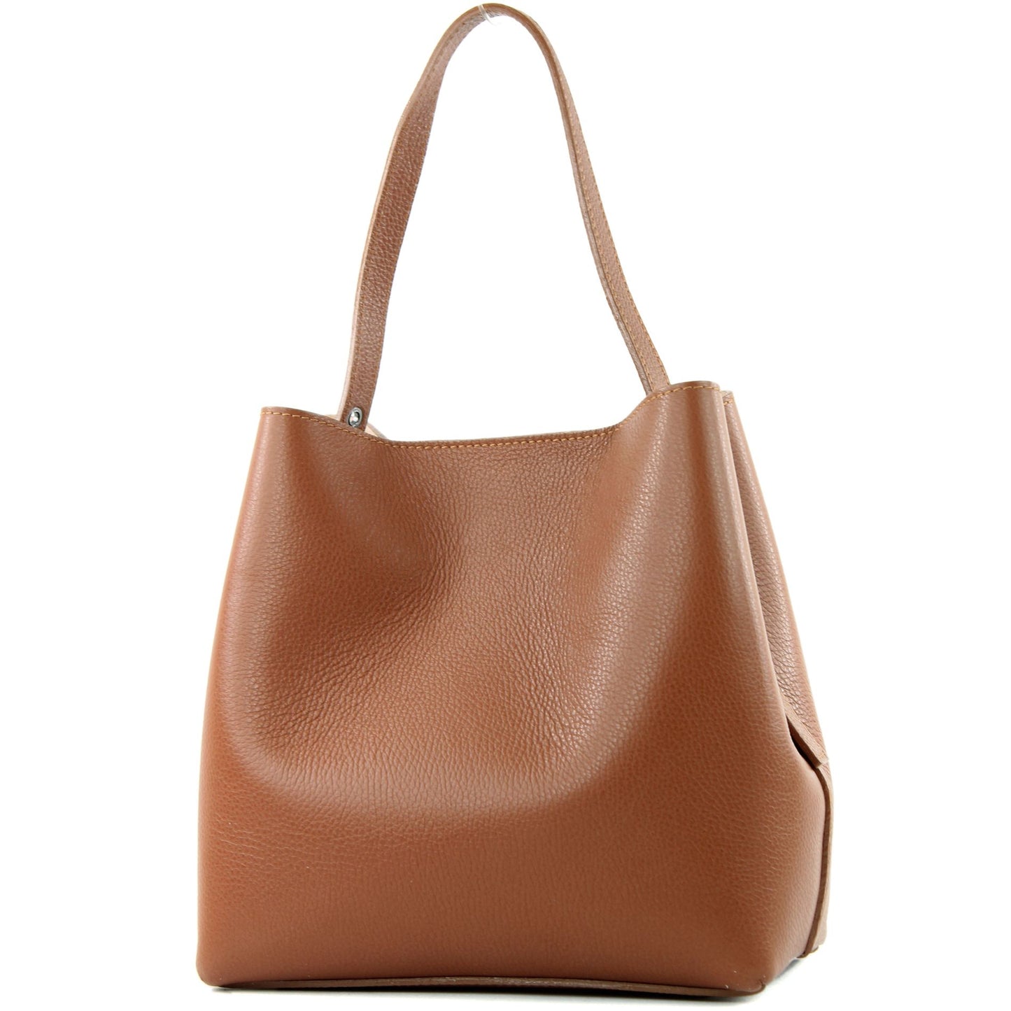 modamoda de - T188 - ital. Shopper Henkeltasche aus Leder
