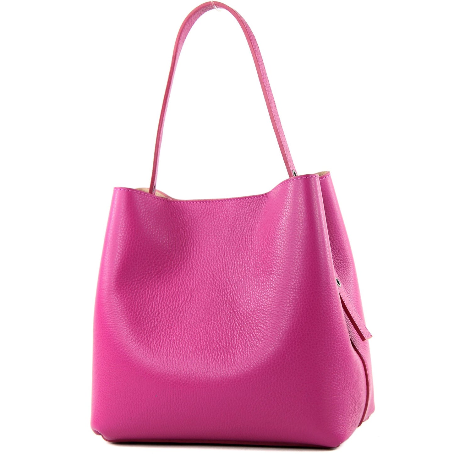 modamoda de - T188 - ital. Shopper Henkeltasche aus Leder
