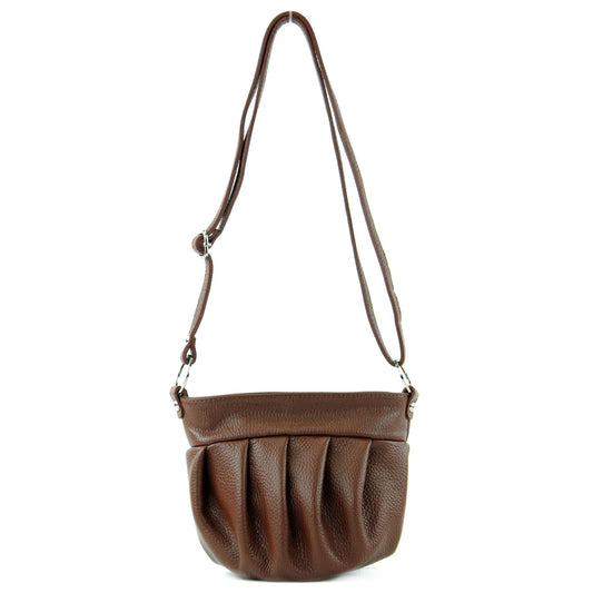 modamoda de T191 Damen Leder Umhängetasche Schultertasche Klein handmade in Italy