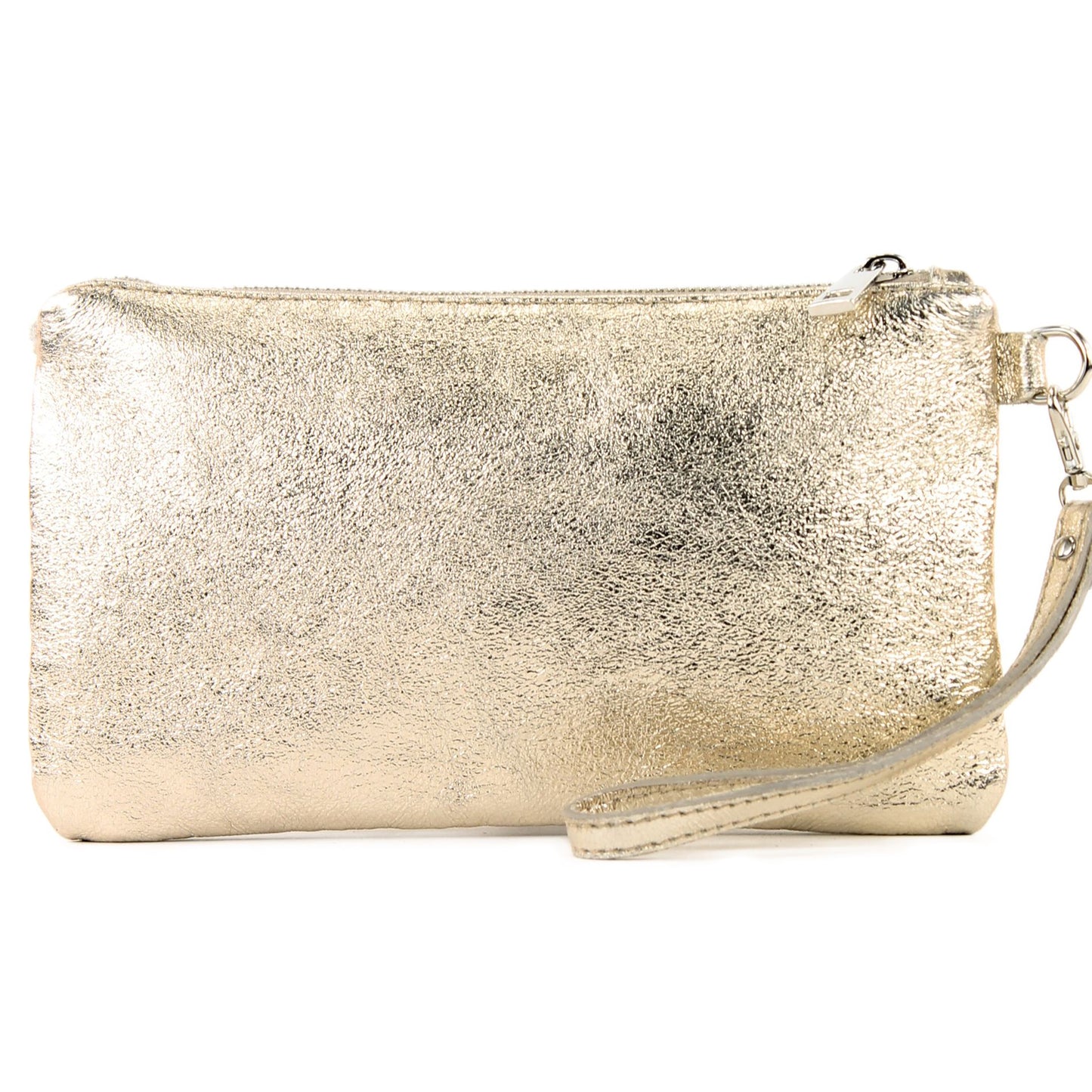 modamoda de - T193 - ital. Clutch Handgelenktasche Leder Small