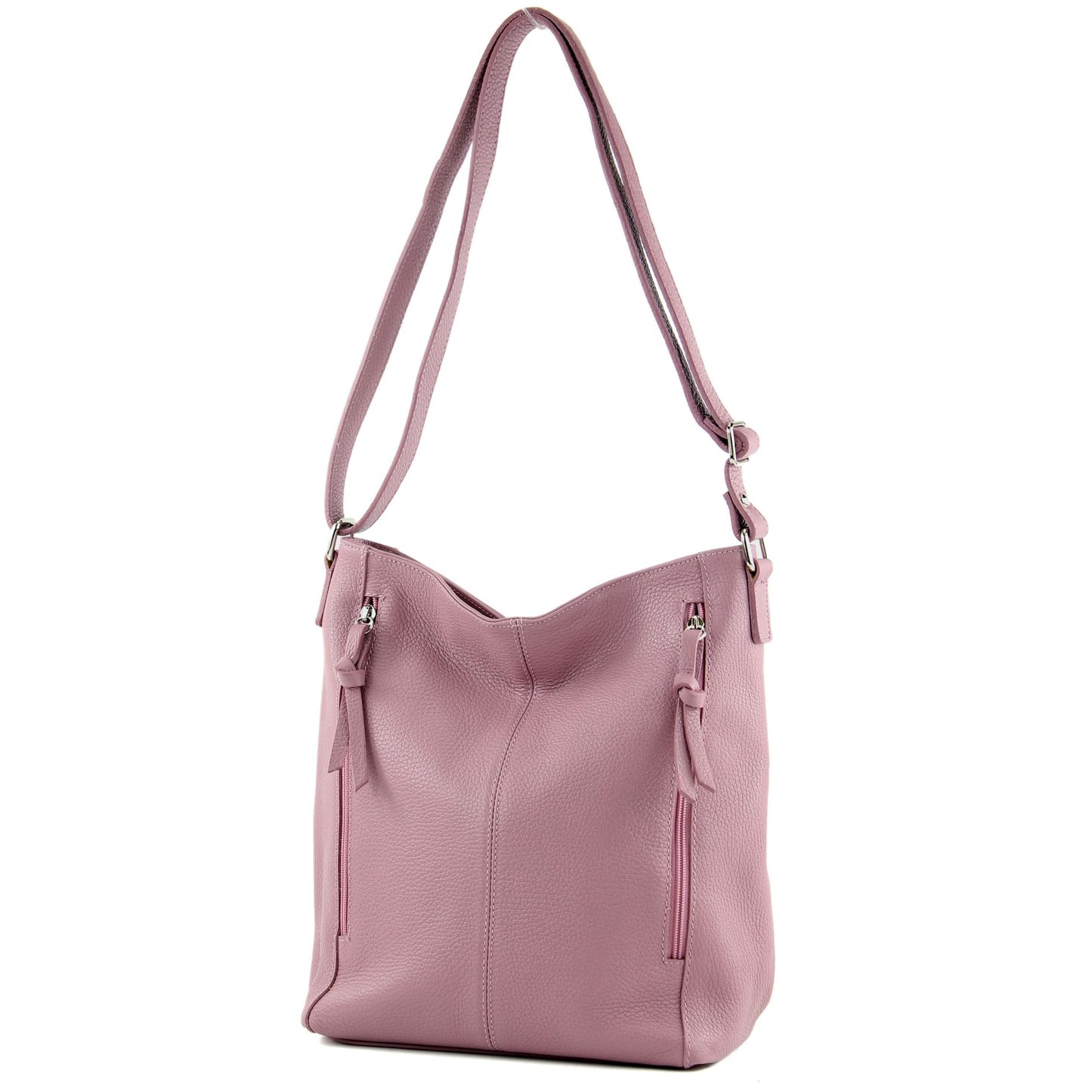 modamoda de T195 Damen Leder Schultertasche Umhängetasche handmade in Italy