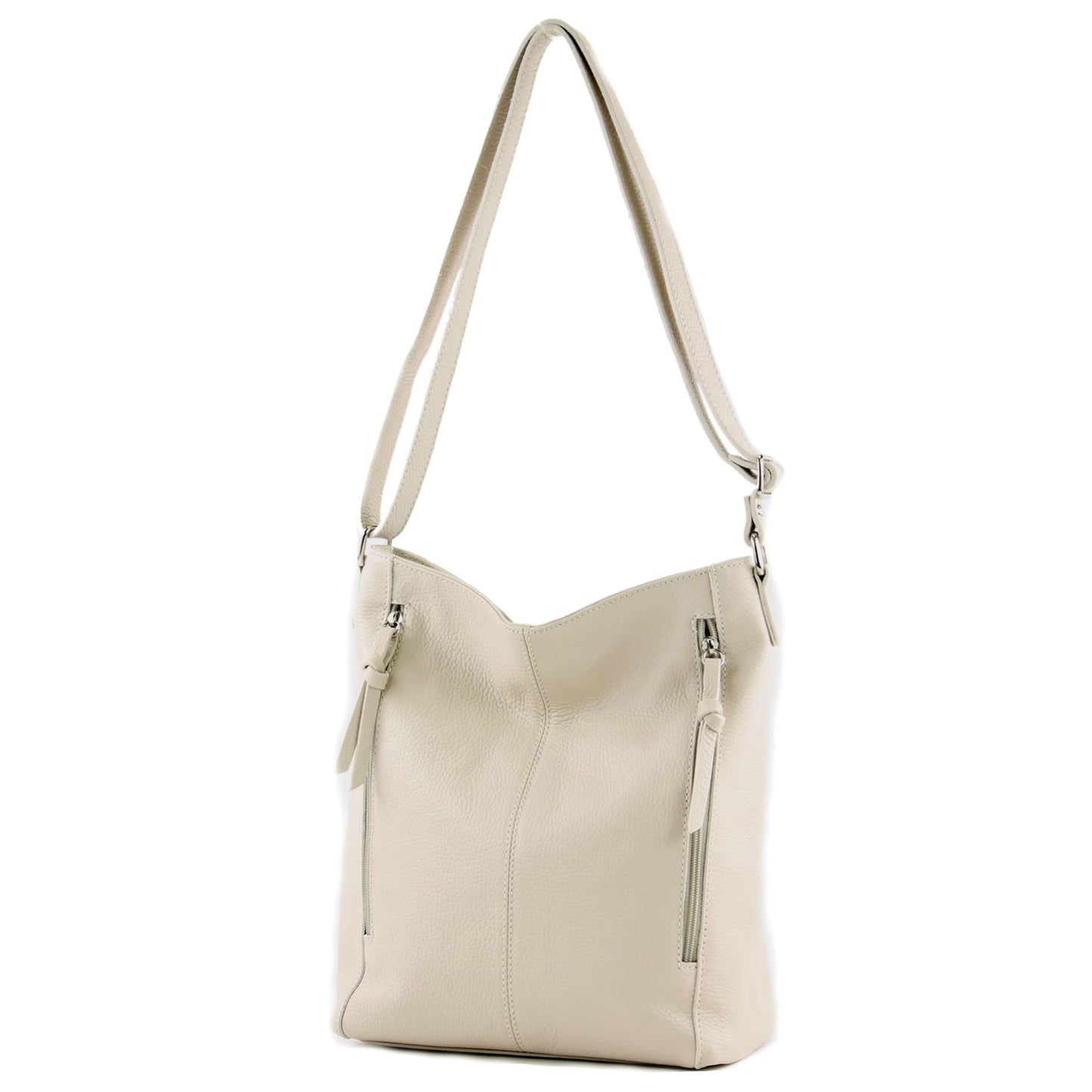 modamoda de T195 Damen Leder Schultertasche Umhängetasche handmade in Italy