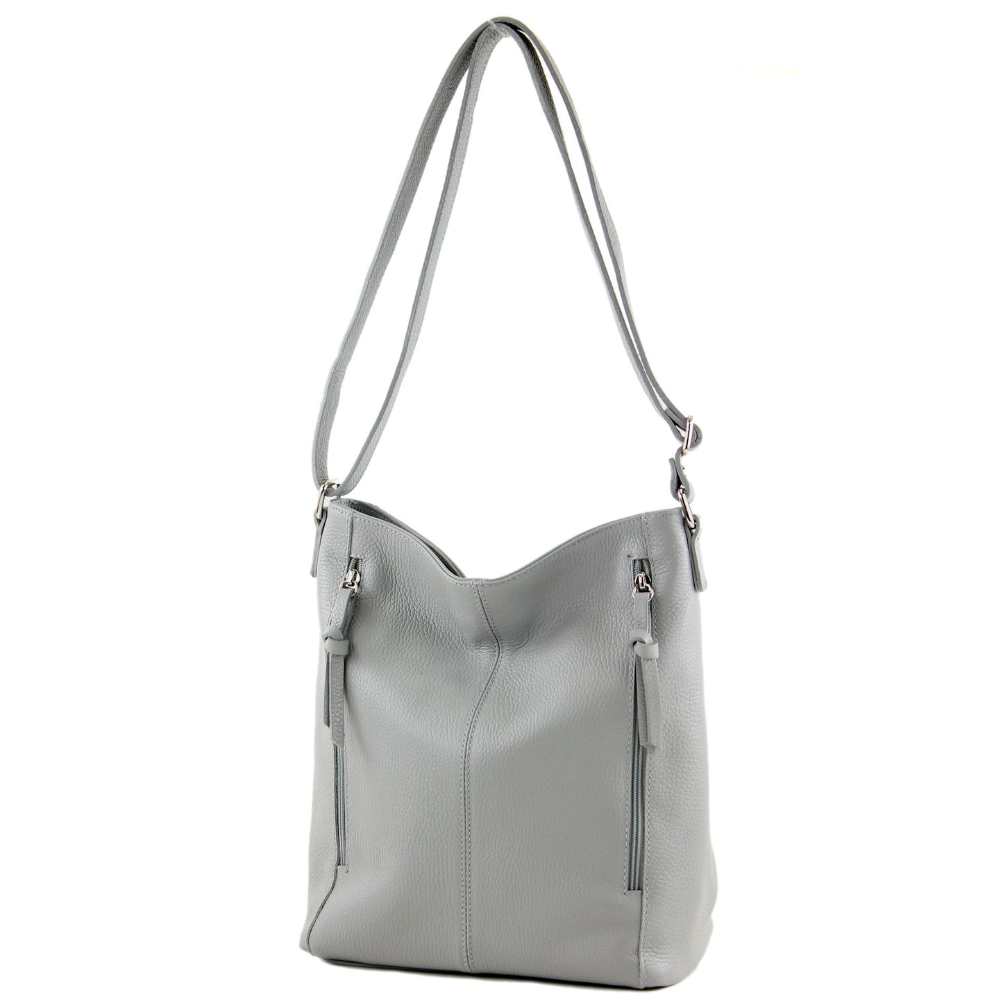 modamoda de T195 Damen Leder Schultertasche Umhängetasche handmade in Italy