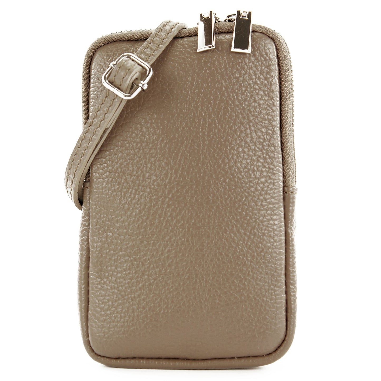 modamoda de - T197 - ital. Leder Umhängetasche Handytasche Klein